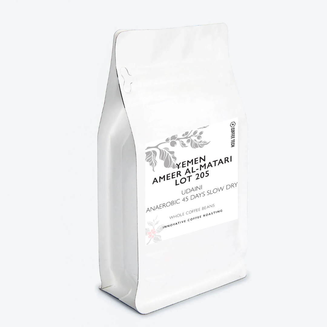 Coffee Tech - Yemen Ameer Al-Matari Lot 205 Udaini Anaerobic 45 Days Slow Dry