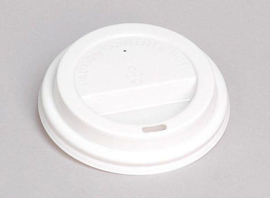 White 8oz Plastic Coffee Cup Lid